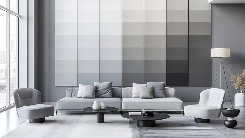 Élégance en gris : les différentes nuances pour vos murs